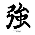 Strong Kanji Temporary Tattoo